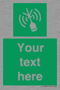 Custom sign safe condition Emergency position beacon